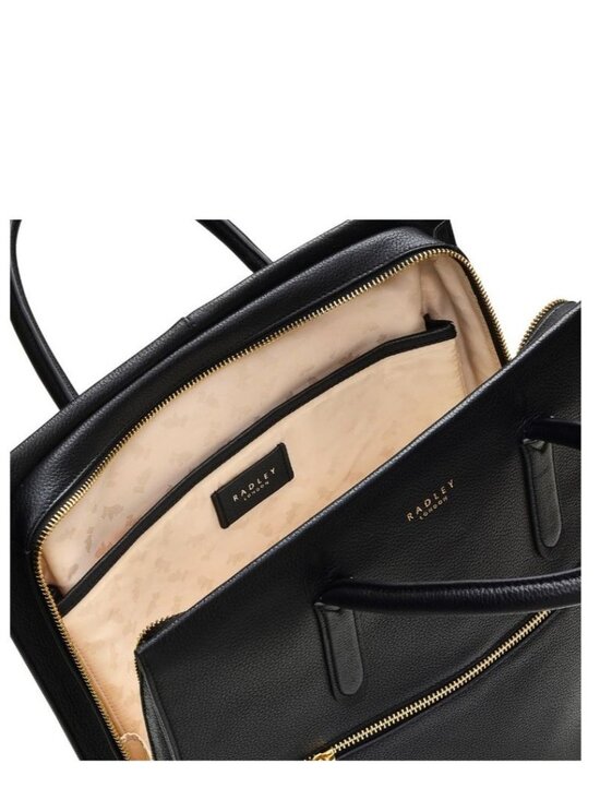 Radley London Arlington Court Ziptop Leather Backpack Black main image 8